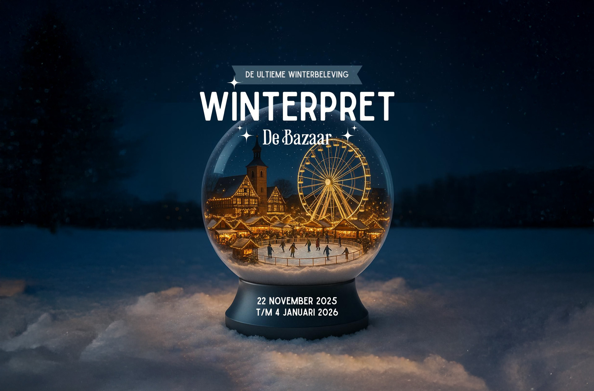Winterpret De Bazaar sfeerbeeld